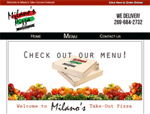 Tablet Screenshot of milanosniles.com